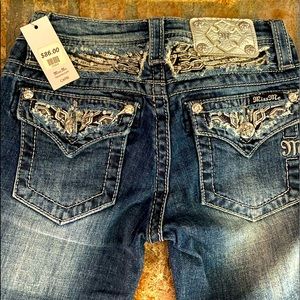 Girls size 12 Miss me Jean capris